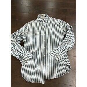 J.Crew Stripe Blue Button Down Shirt 100% Cotton Medium